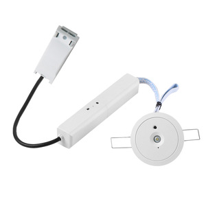 Plafonnier LED d'urgence encastré 2W, autonomie 3 heures, batterie LiFePO4, auto-test, double <span class=keywords><strong>lentille</strong></span>, 160lm, CB CE RoHS, installation encastrée - Product Image 1