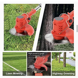 <span class=keywords><strong>Tondeuse</strong></span> à gazon électrique sans fil 450W 24V pour bricolage, coupe-bordures à fil d'acier à dégagement automatique, débroussailleuse 2 temps pour la coupe de l'herbe - Product Image 5