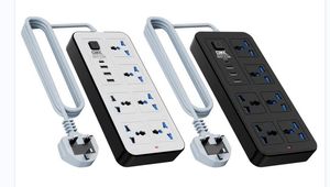 Multiprises de Gros à Fiche Britannique avec Port USB, <span class=keywords><strong>Prise</strong></span> <span class=keywords><strong>Universelle</strong></span> Internationale Haute Performance, Courant Nominal 13A, Norme UE - Product Image 3