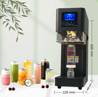 Machine à sceller les canettes électrique automatique-Facile à utiliser Gain de temps et économie de main-d 'œuvre pour les canettes de dessert au thé au lait et à la bière