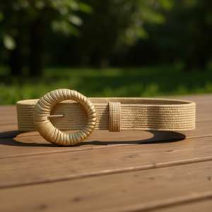 Cinturón de Aleación con Hebilla Ovalada de 5 cm Estilo Bohemio para Mujer, Accesorio de Moda Angelina - Product Image 2