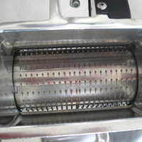 Râpe à fromage électrique commerciale 40 kg/h avec hachoir à viande, excellente râpe à fromage, machine à broyer le fromage en acier inoxydable