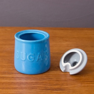 Vente en gros de sucriers personnalisés bon marché, <span class=keywords><strong>sucrier</strong></span> en céramique en vrac, pot à sucre avec cuillère et couvercle - Product Image 3