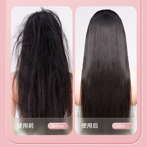Plancha de pelo inalámbrica recargable, de doble uso, mini, con placa de cerámica de iones negativos, peine portátil para el cuidado del cabello - Product Image 4