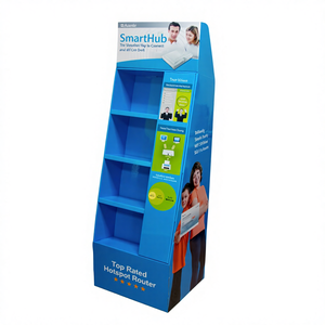 Kartonnen vloerdisplaystandaard voor parfumerie, op maat gemaakte <span class=keywords><strong>POP</strong></span>-up winkeldisplayrek - Product Image 1