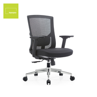 Chaise de bureau moderne avec accoudoirs réglables, chaise de réunion, chaise de bureau en maille pour ordinateur, chaise de direction