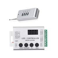 Controlador de píxeles LED programable 5V 12V 24V HC008 4 teclas RGB Controlador LED RF control remoto 2048 píxeles ucs1903 ws2811