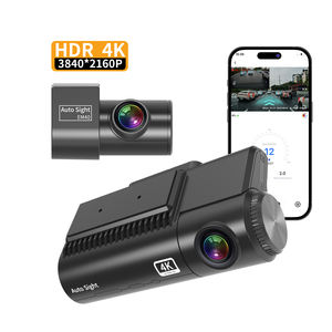 EM40 Dual <span class=keywords><strong>Dash</strong></span> <span class=keywords><strong>Cam</strong></span> Avant 4K + Arrière 1080P AI <span class=keywords><strong>Cam</strong></span>éra de voiture avec reconnaissance de plaque de voiture Surveillance de stationnement - Product Image 1