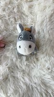 Porte-clés en peluche petit cheval dessin animé, animaux en peluche 3D, porte-clés âne en peluche, poupée moelleuse pour machine à griffes, breloque bijou, cadeau en peluche