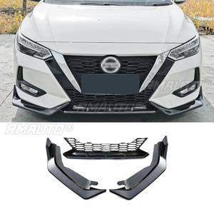 Para Nissan Sylphy 2020-2022, Kit de carrocería con difusor y divisor de labio para parachoques delantero, negro brillante, pieza de modificación y protector de parachoques - Product Image 4