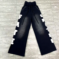 Pantalon de survêtement baggy en coton imprimé sur toute la surface pantalon de survêtement baggy ample graphique à impression DTG pantalon de survêtement streetwear empilé
