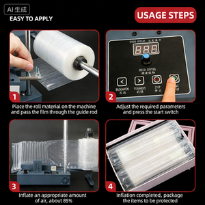 Machine d'emballage à colonnes d'air pour le remplissage de sacs à colonnes d'air de toutes sortes, vente directe de sacs à colonnes d'air pour <span class=keywords><strong>vin</strong></span>, emballage à bulles d'air - Product Image 4