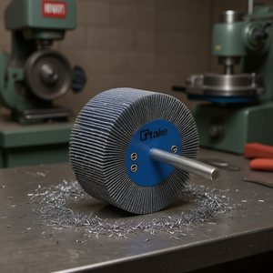 Ttake Abrasive Cloth Flap <b>Wheel</b> 80x30 Mm With 6 Mm Shaft For Metal <b>Grinding</b> - Product Image 3