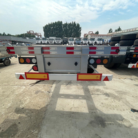 Semi-remorque squelette la plus vendue, 2/3/4 essieux, capacité 30-50t, en acier, taille personnalisable pour le transport longue distance