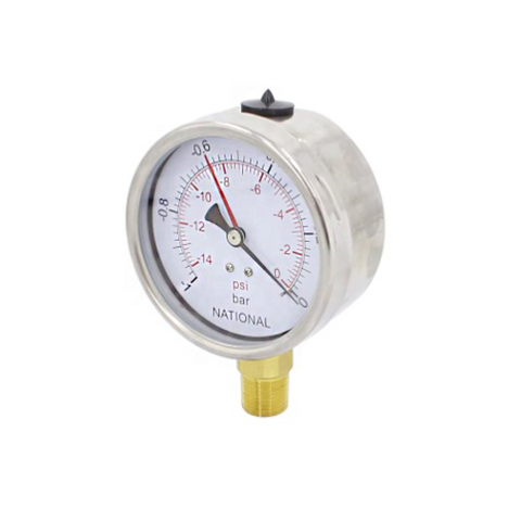 Industrial Production Pressure Gauge Stainless Silicone Oil Filled Hydraulic Water Air Gauge Customized OEM Support