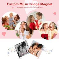 Aangepaste Spotify-code muziek koelkastmagneet gepersonaliseerde jubileumfoto acrylmagneet voor Valentijnsdag