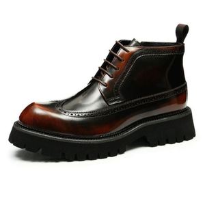 Botas de Piel de Caballo Originales 2025 para Hombre, Lavables, Hechas a Mano con Tecnología Goodyear, Estilo Retro, Botas de Trabajo Amekaki - Product Image 5