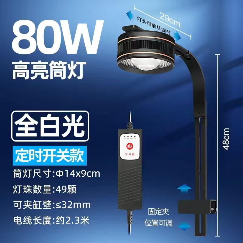 Luz Blanca Total (con versión de interruptor temporizador) 80W