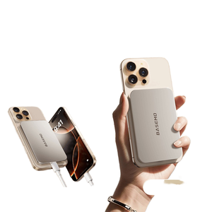BEIMO 5000mAh magnétique Ultra-mince sans fil Power Bank Type-C Entrée et sortie 15W pour <span class=keywords><strong>MagSafe</strong></span> <span class=keywords><strong>Charge</strong></span> basse température 3C - Product Image 1