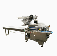 Máquina automática de envasado de almohadas para helados, paletas, alimentos congelados, jabón, verduras y pan, con sellado y embalaje de flujo.