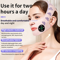 Ceinture de massage à micro-courant à impulsions basse fréquence pour lifting du visage, réduction du double menton, en nylon et élasthanne, pour la beauté