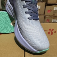 Chaussures de sport unisexe en maille tissée gris-violet dégradé, à lacets, avec amorti épais, pour la course et l'entraînement en salle de sport, vente en gros