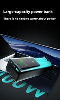 Batterie externe haute qualité 20000mAh PD 100W avec deux ports USB Type-C pour tablette et ordinateur portable