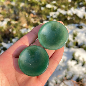 Cuencos de Cristal Natural Curativo al por Mayor, Artesanías de Piedra Tallada, Cuenco Redondo Pulido de Aventurina Verde para Decoración - Product Image 3