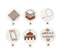 Neue Ramadan Mubarak Kaffees chablone Islamischer Muslim Eid Mubarak Kuchen Werkzeug für Eid Ramadan Mubarak Party Dekoration Lieferungen