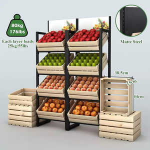 Commercial Slanted <b>Display</b> Shelving <b>Unit</b> for Fruits, Snacks & Merchandise - Product Image 2
