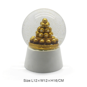 Tùy chỉnh nhựa trang trí đám cưới thủy tinh quả cầu tuyết lưu niệm Tưởng Niệm cho những dịp đáng nhớ nước toàn cầu - Product Image 2