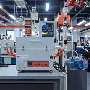 Horno de tubo rotatorio programable de laboratorio Horizontal eléctrico al vacío 1200c para sinterización - Product Image 2