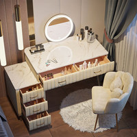 Meuble de rangement de chevet de chambre moderne, luxe léger et simple, avec coiffeuse intégrée tendance