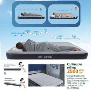 Materasso Gonfiabile <span class=keywords><strong>Queen</strong></span>-<span class=keywords><strong>Size</strong></span> OUTAFUN Durevole ed Ecologico dal Design Moderno con Pompa Integrata per Arredamento Casa e Uso Alberghiero - Product Image 4