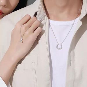 Thorns And Roses Couple Necklace Floral Pendant Silver Chain Valentine Gift QLXL 006 - Product Image 3