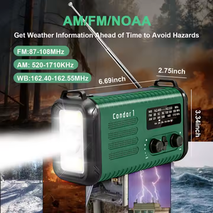 Radio <span class=keywords><strong>Solar</strong></span> Retro de 20000mAh <span class=keywords><strong>con</strong></span> <span class=keywords><strong>Panel</strong></span> <span class=keywords><strong>Solar</strong></span>, Radio de Emergencia Portátil de Manivela <span class=keywords><strong>con</strong></span> <span class=keywords><strong>Linterna</strong></span> - Product Image 2