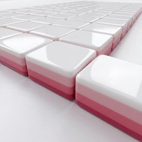 Ensemble de mahjong de luxe Gemma - Tuiles en acrylique rose et bleu irisé - Jeu pour 4 joueurs - Style américain moderne - Supports de jeu pour des soirées de jeu chics