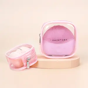 Sacchetto cosmetico personalizzato all'ingrosso di trucco del sacchetto del soffio di bellezza della spugna del sacchetto di nuovo stile per le donne