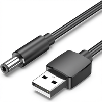 VENTION Kabel Daya USB-A ke DC 5.5mm Tipe Tuning Fork (5V DC 1.5 Meter) Bahan PVC