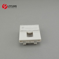 LIYUAN LY-FP65 Single Gang Blank Wand platte Telecom Teile STP/UTP/CAT6 Frontplatte Sockel Einsatz Jack Plug Panel Abdeckung