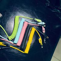 Kabel Data USB Type C 4-in-1 PD 65w 1.5M 3A Pengisian Cepat, Kabel Pengisian Daya USB C Ekspansi Pengisian Cepat