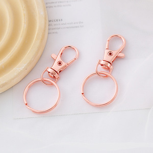 Llavero con cierre de langosta de 35mm, gancho de llavero de Metal de 25mm, accesorio de llavero a granel, colgante DIY, fabricación de joyas, llaveros giratorios de langosta - Product Image 5
