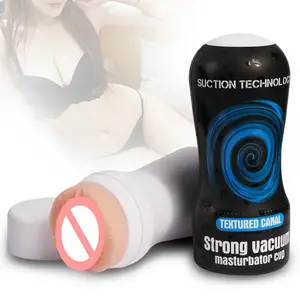 Masturbateur masculin à aspiration d'air véritable et forte Jouets sexuels sous vide automatique Gorge profonde Érotique Oral Blow job Tasse pour hommes sex shop %