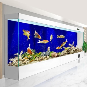 Acquario Integrato 2026 Nuovo per Uso Domestico Senza Acqua, in Vetro Ultra Bianco per Soggiorno, con Filtro Incorporato e Luci Multicolore Variabili - Product Image 5