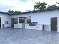 Cuisine extérieure avec évier et cuisinière en promotion – Armoire de cuisson modulaire robuste pour la maison, le jardin et la cour