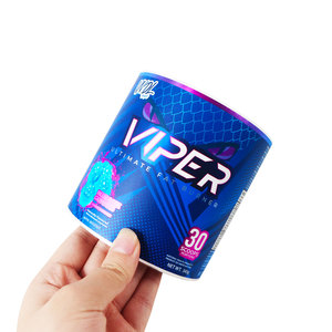 Tùy chỉnh bổ sung chai nhãn dán nhãn không thấm nước dính in ấn Pre-Workout sản phẩm Jar bao bì nhãn - Product Image 2