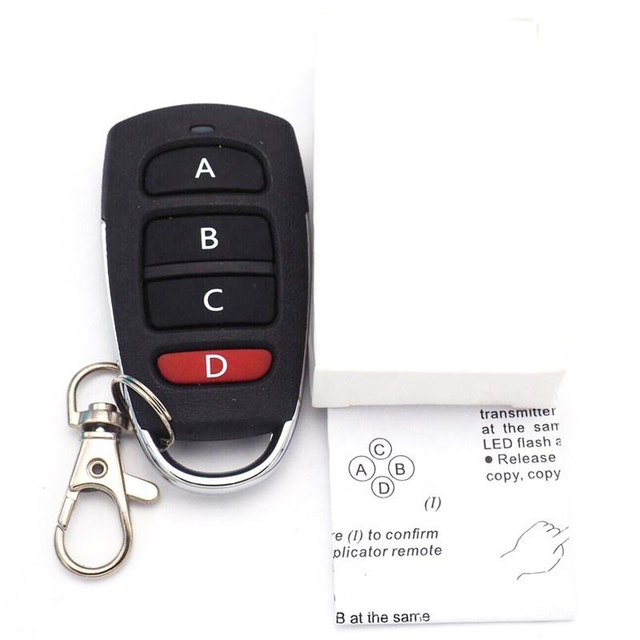 Universal Remoter Control 433MHz Garage Gate Door Opener 433.92MHz Duplicator Cloning Fixed Code Remoter Control
