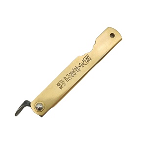 Lama giapponese in acciaio damasco di alta qualità e manico in acciaio inossidabile coltello pieghevole <span class=keywords><strong>Higonokami</strong></span> - Product Image 3