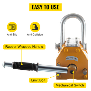 Imán Permanente, Elevador Magnético de <span class=keywords><strong>1</strong></span> Tonelada, 2 Toneladas, 5 Toneladas, Electroimán para Levantar Chatarra, Imanes de Elevación de Placas de NdFeB - Product Image 4