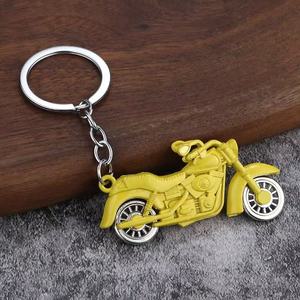 Grande portachiavi ruota moto girevole Vintage e alla moda colorato portachiavi bici portachiavi in metallo moschettone cartone animato e stile Vintage - Product Image 4